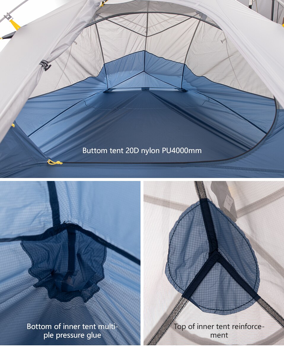 Cheap Goat Tents  CloudUp Wing 2 Person 15D Nylon Double layer Tent Outdoor Camping Sun Protection Rainproof Portable Ultralight Tent Tents 